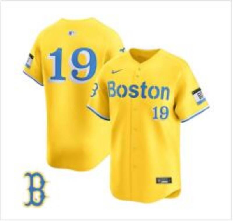 Men 2025 Boston Red Sox #19 Anthony yellow Nike MLB Jersey056->boston red sox->MLB Jersey